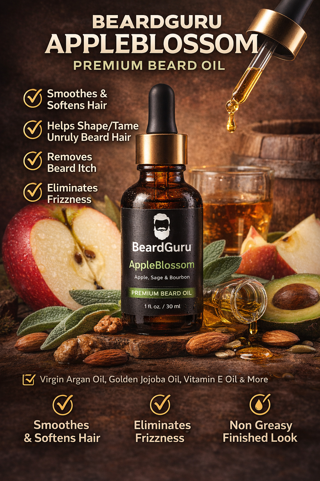 BeardGuru AppleBlossom Beard Oil